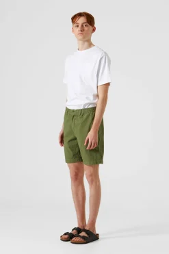 Hombre Edmmond Studios Seersucker Plain Khaki