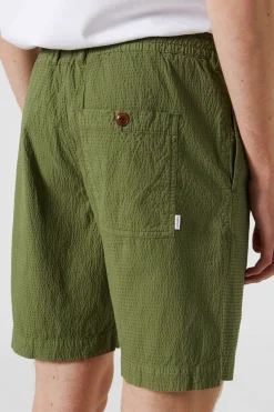 Hombre Edmmond Studios Seersucker Plain Khaki