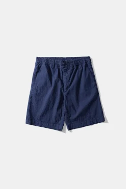 Hombre Edmmond Studios Seersucker Shorts Plain Navy