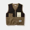 Hombre Edmmond Studios Shearling Vest Plain Navy