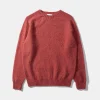 Hombre Edmmond Studios Shetland Sweater Plain Salmon