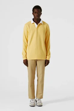Hombre Edmmond Studios Spring Polo Plain Yellow