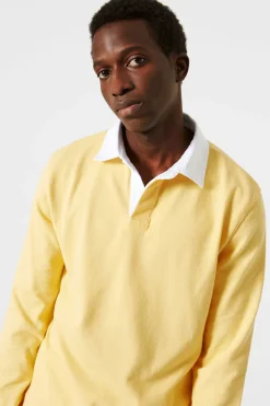Hombre Edmmond Studios Spring Polo Plain Yellow