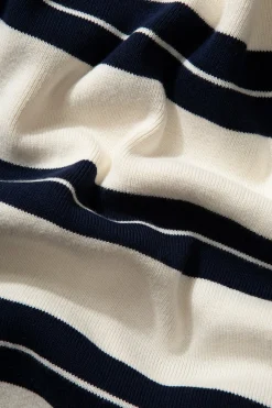 Hombre Edmmond Studios Striped Sweater Plain Beige