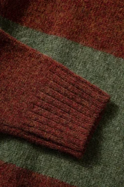 Hombre Edmmond Studios Stripes Sweater Plain Green