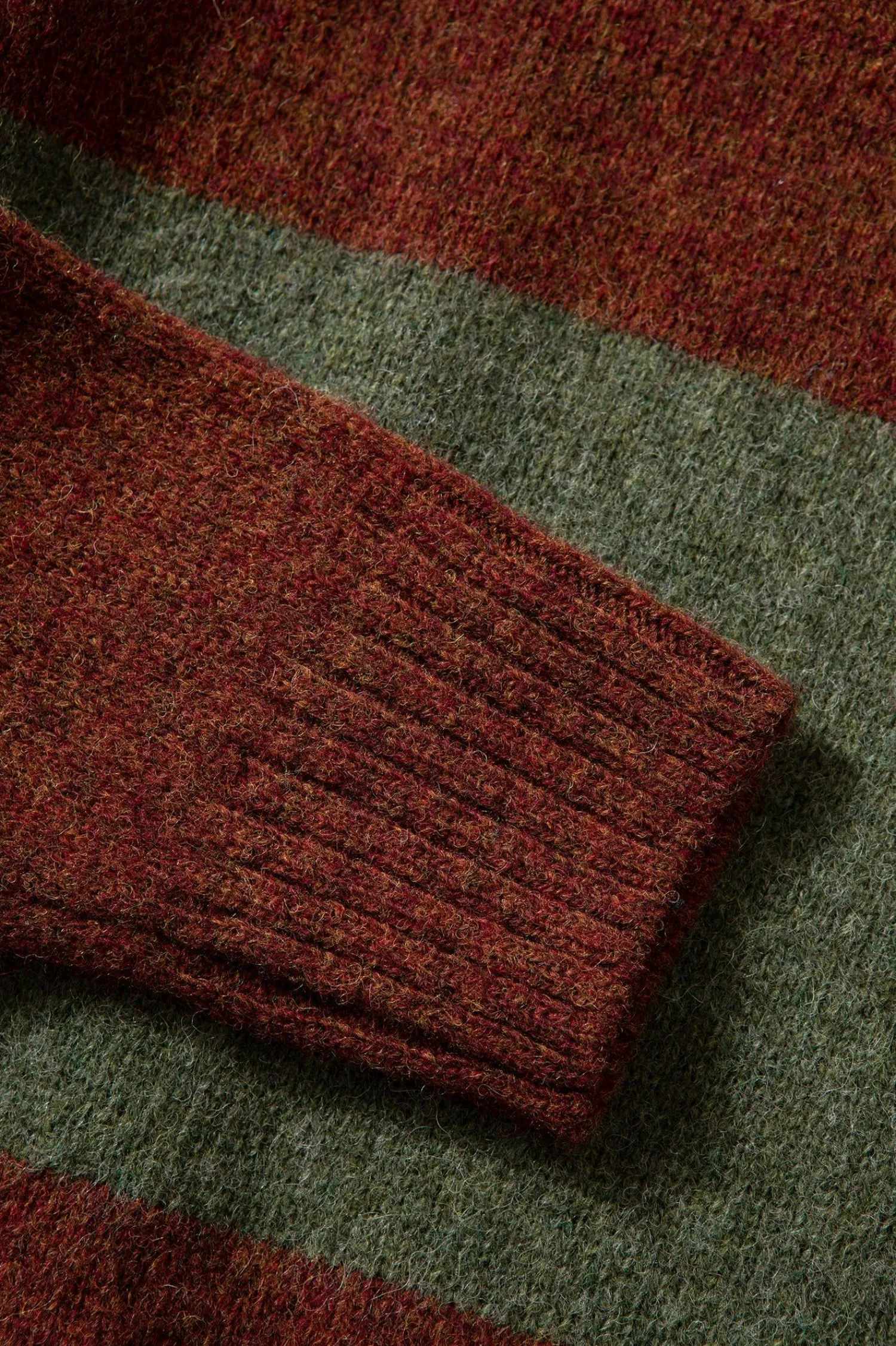 Hombre Edmmond Studios Stripes Sweater Plain Green