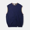 Hombre Edmmond Studios Sunset Vest Plain Navy