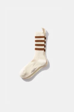 Hombre Edmmond Studios Tag Socks Plain Off White