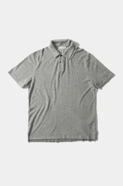 Hombre Edmmond Studios Terry Polo Plain Grey Melange