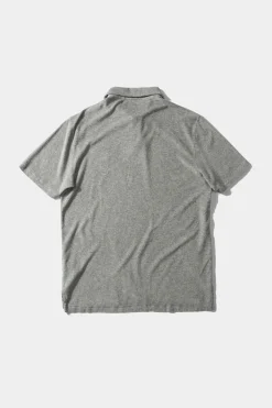 Hombre Edmmond Studios Terry Polo Plain Grey Melange