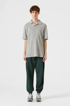 Hombre Edmmond Studios Terry Polo Plain Grey Melange
