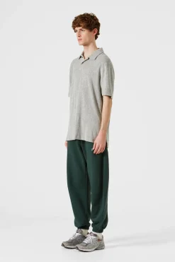 Hombre Edmmond Studios Terry Polo Plain Grey Melange