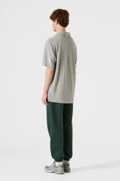 Hombre Edmmond Studios Terry Polo Plain Grey Melange