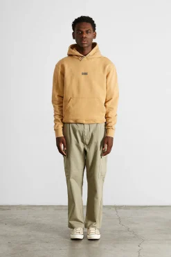 Hombre Edmmond Studios Velo Hoodie Plain Caramel