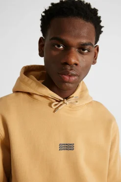 Hombre Edmmond Studios Velo Hoodie Plain Caramel