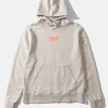 Hombre Edmmond Studios Velo Hoodie Plain Light Grey