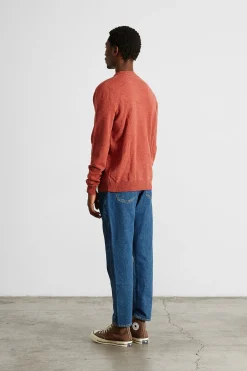 Hombre Edmmond Studios Wool Polo Plain Copper