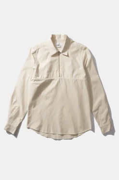 Hombre Edmmond Studios Zipped Shirt Plain Beige